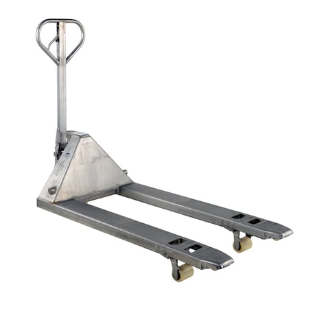 Vestil Stainless Steel Pallet Truck, 5.5K27x48 PM5-2748-SS